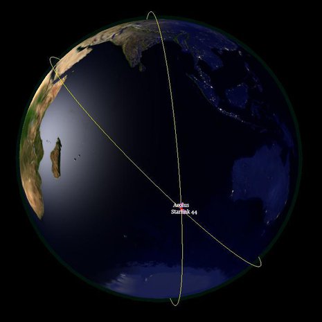 Euroopan avaruusjärjestön Aeolus ja SpaceX:n Starlink 44 olisivat voineet kolaroida Intian valtameren päällä. Kuva: <span class="photographer">Esa</span>
