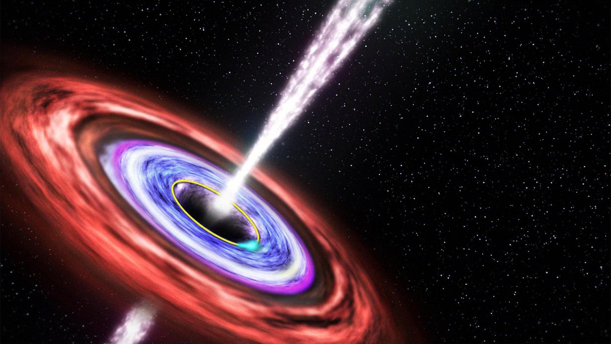 Taitelijan näkemys gammapurkauksesta. Kuva: Nasa