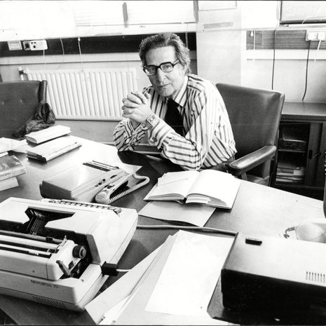 Professori Hans Eysenck (1916–1997) kuvattuna vuonna 1977. Kuva: <span class="photographer">Nick Rogers/ANL/Shutterstock</span>