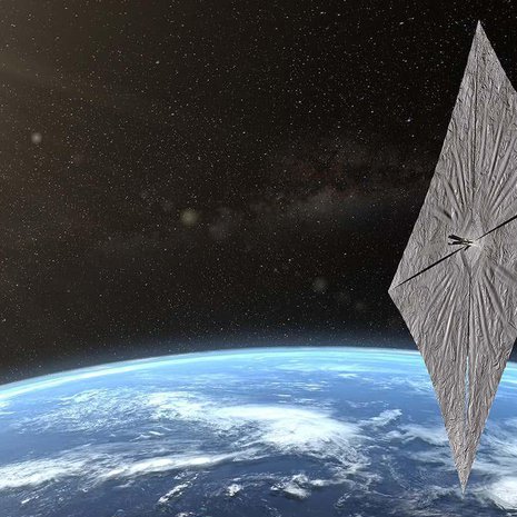Aurinkopurjeesta voi tulla halpa avaruusrahdin kuljetusväline. Kuva: <span class="photographer">Planetary Society</span>