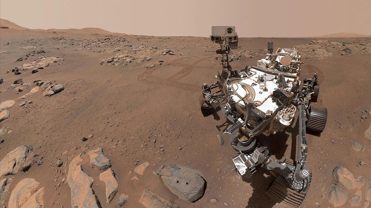 Mönkijä kuvasi äsken itsensä. Kuva: Nasa/JPL-Caltech