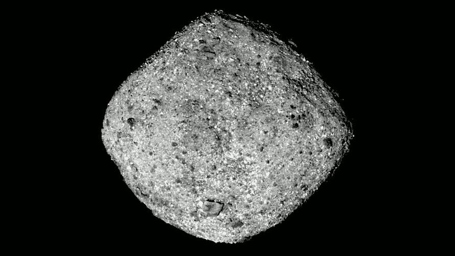 Nasan luotain Osiris-Rex otti kuvan Bennusta noin 80 kilometrin päästä. Kuva: <span class="photographer">Nasa</span>