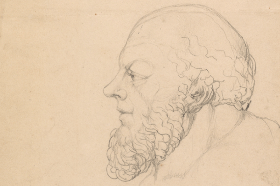 Antiikin filosofi Sokrates on kriittisen ajattelun esikuvia. Taiteilija William Blake piirsi filosofin kuvan vuoden 1820 tienoilla. Kuva: <span class="photographer">Wikimedia Commons </span>