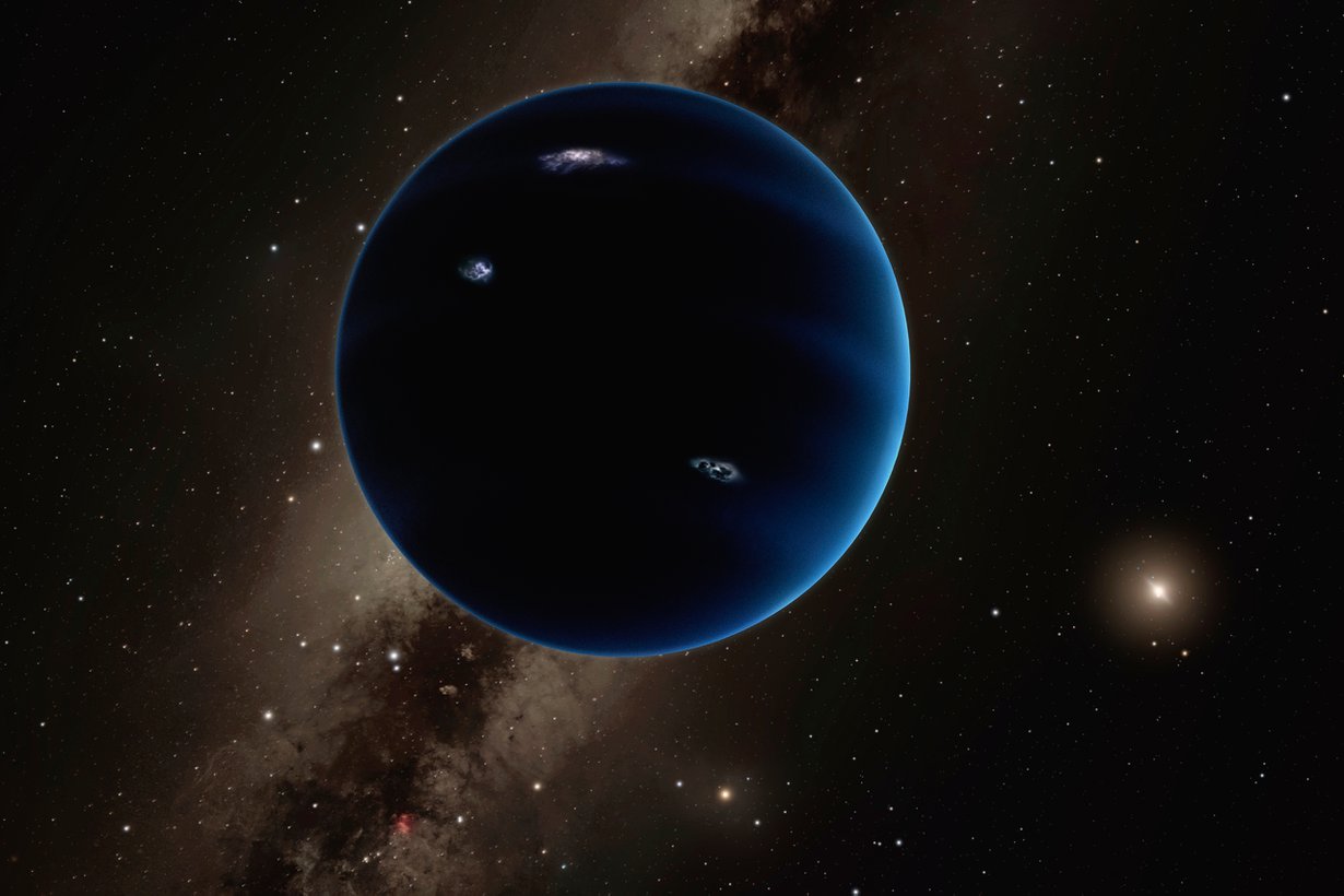 Kaukana Neptunuksen takana voi taivaltaa kymmenen kertaa Maata suurempi planeetta. Kuva: Nasa/JPL-Caltech/Robert Hurt