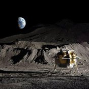 Astrobotic-yhtiön laskeutuja Peregrine on 1,9 metriä korkea. Se voi viedä Kuuhun rahtia kerralla 265 kiloa.
