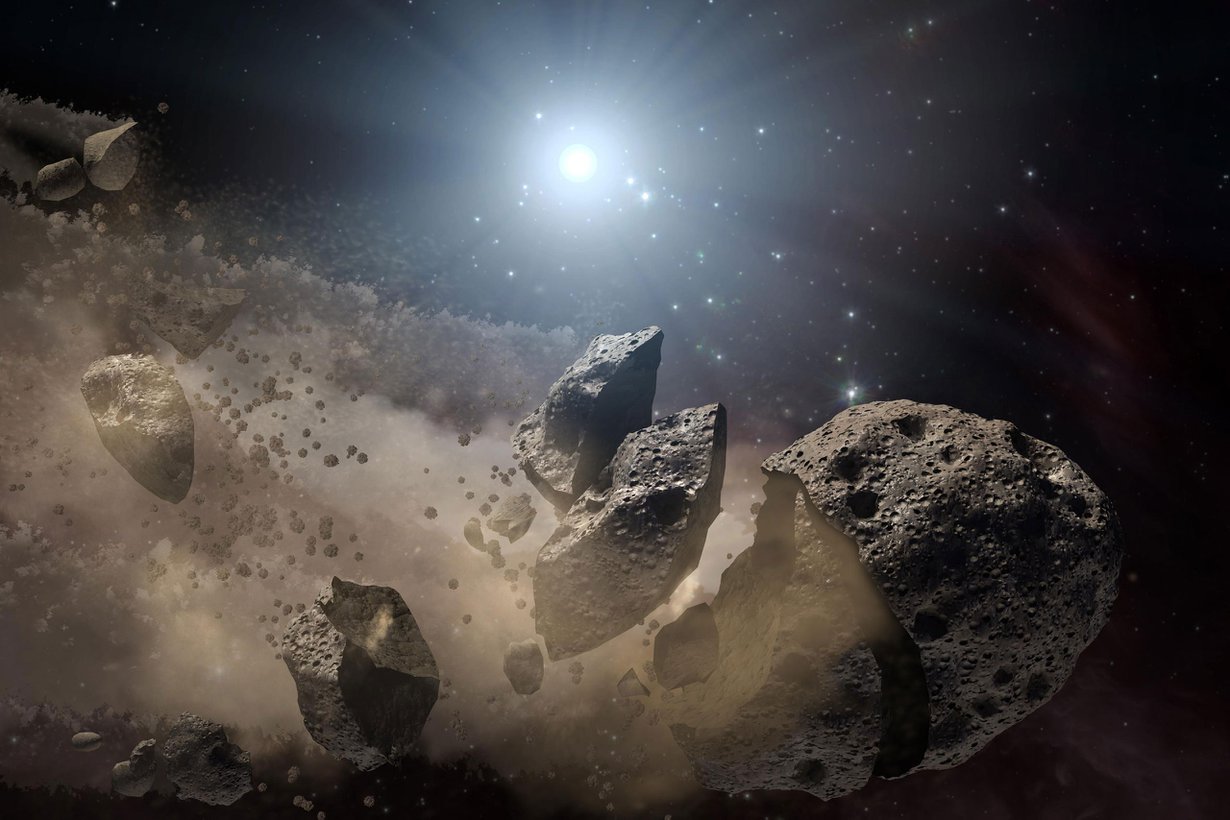 Avaruuden kivien arvellaan tuoneen elämän nestettä, vettä. Olisivatko ne voineet kantaa eliöitäkin? Kuva: Nasa