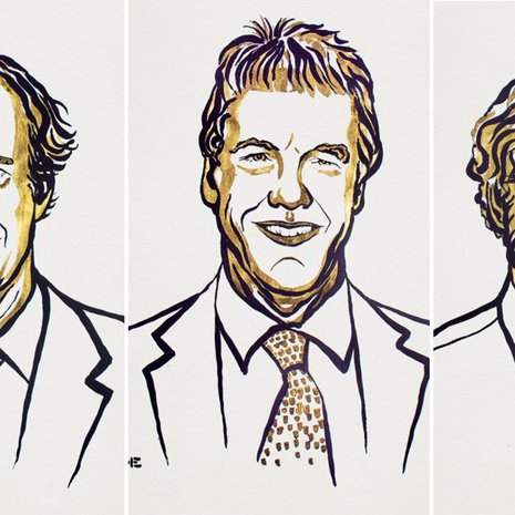 William G. Kaelin, Sir Peter J. Ratcliffe ja Gregg L. Semenza tutkivat sitä, miten happivaje säätää solujen toimintaa. Kuva: <span class="photographer">Nobel-säätiö</span>