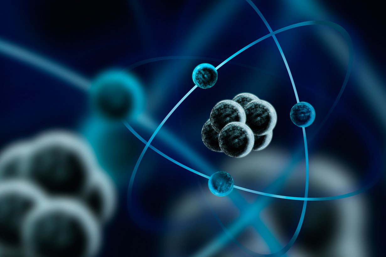 Toisin kuin atomissa alkeishiukkasessa ei ole halkaistavaa. Kuva: Shutterstock