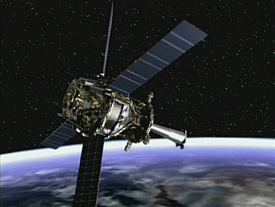 Nasan Gravity Probe B -luotain mittasi avaruuden kaareutumista. Kuva:<span class="photographer">NASA/MSFC</span>
