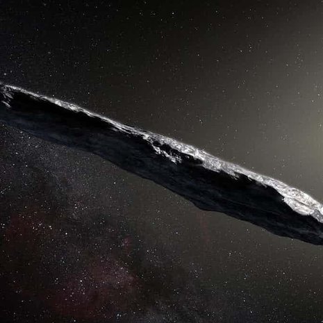 ”Sikariasteroidi” on sisältä melko hauras. Ohessa taitelijan näkemys.