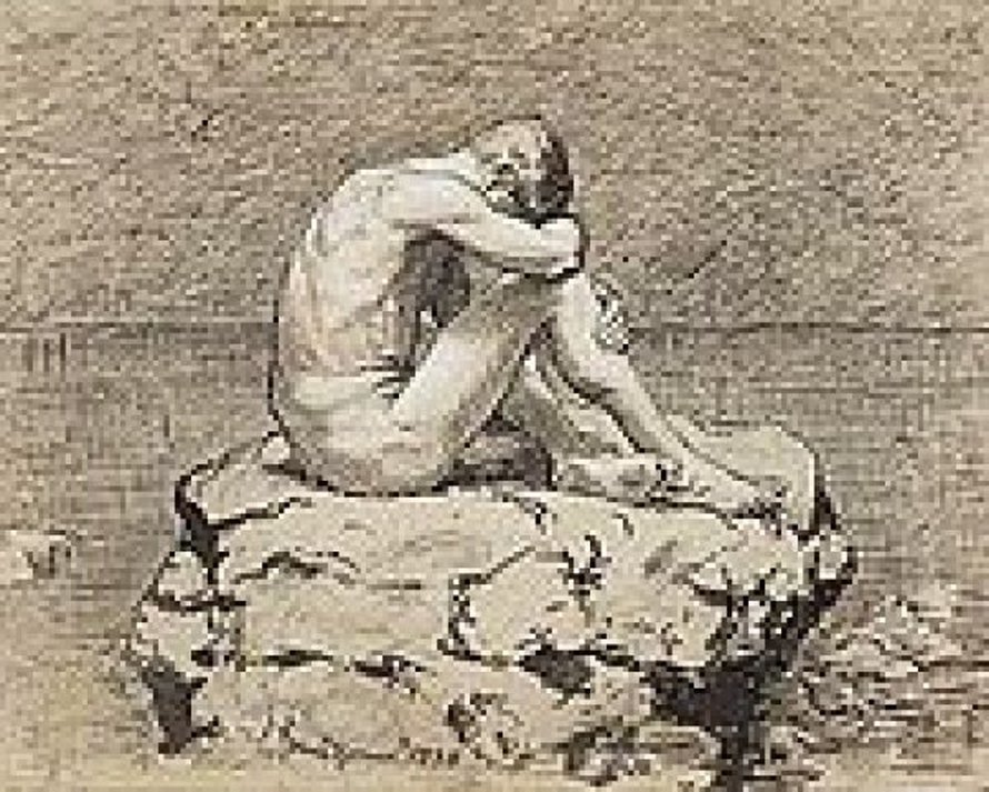 Thoma Loneliness" by Hans Thoma, Wikimedia Commons