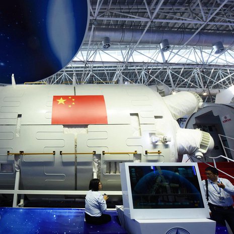 Kiinan avaruusaseman ydinmoduuli on 17 metriä pitkä. Kuva: <span class="photographer">Reuters</span>