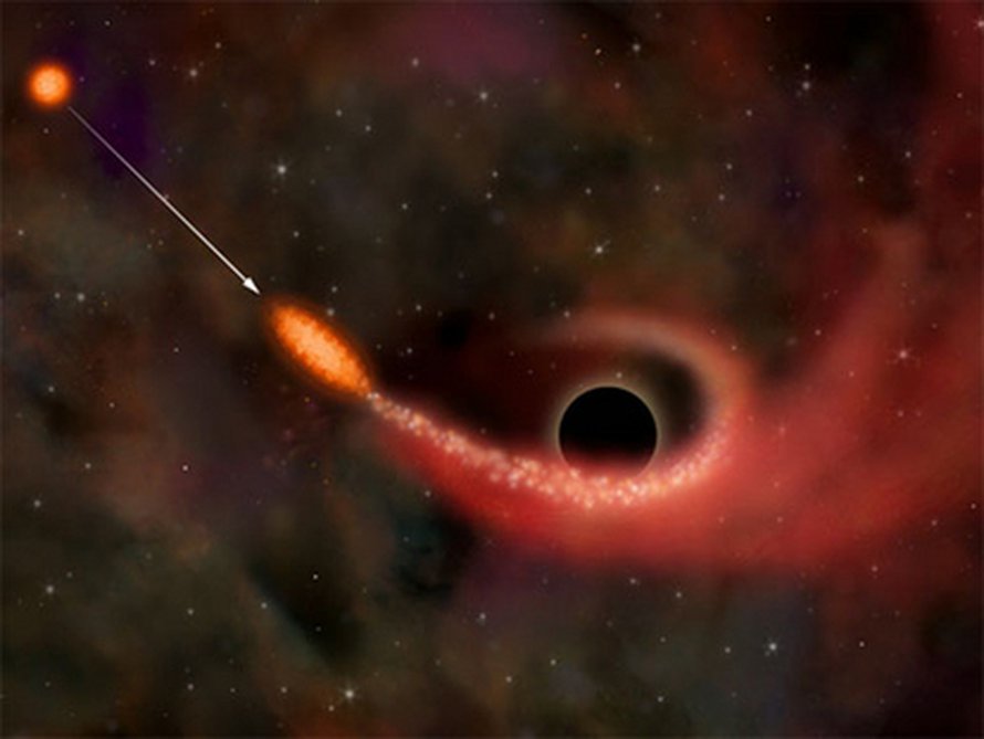 Tässä musta aukko syö tähden. Kuva: <span class="photographer">NASA/CXC/M.Weiss.</span>
