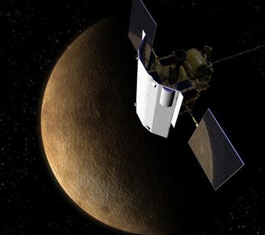 Pian Massenger rysähtää 14 000 kilometrin tuntivauhdilla Merkuriukseen . Kuva: <span class="photographer">Nasa</span>