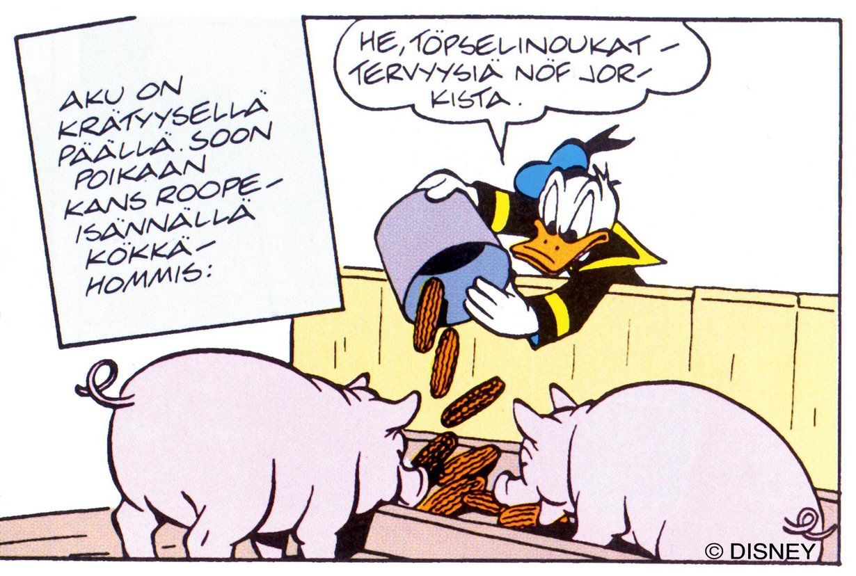 Aivot piristyvät murteista. Tässä Akua Etelä-Pohjanmaan murteella. Kuva: Walt Disney