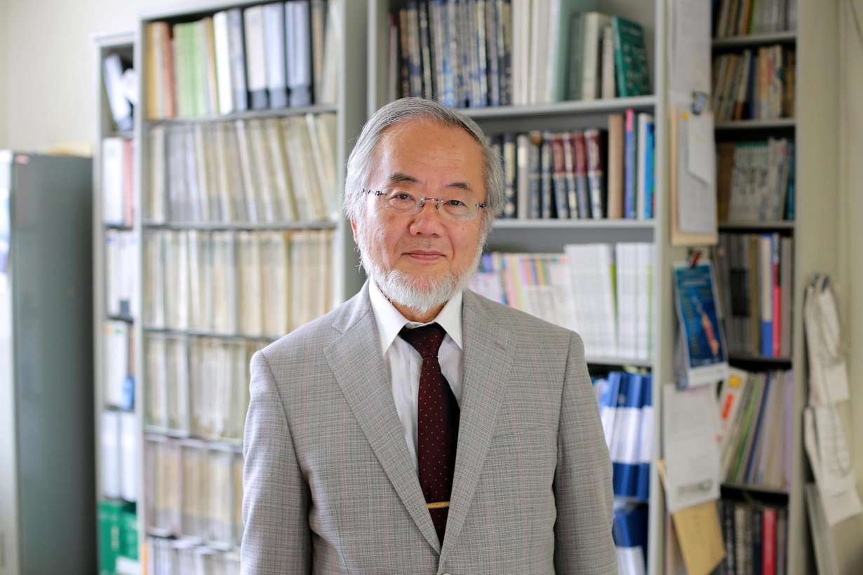 Yoshinori Ohsumi sai lääketieteen nobelin solun kierrätysmekanismin tutkimuksesta. Kuva: Reuters