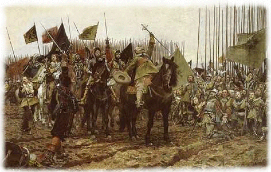 Tunnetuimpia hakkapeliittataisteluja oli Kustaa II Aadolfin johtama Breitenfeldin taistelu 1631.
