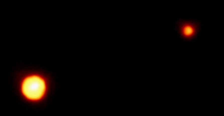 Pluto ja Charon (Dr. R. Albrecht, ESA/ESO Space Telescope European Coordinating Facility; NASA).