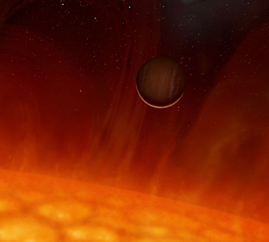 V 391 Pegasi laajimmillaan. Kuva: <span class="photographer">HELAS. Taiteilija Mark Garlick.</span>