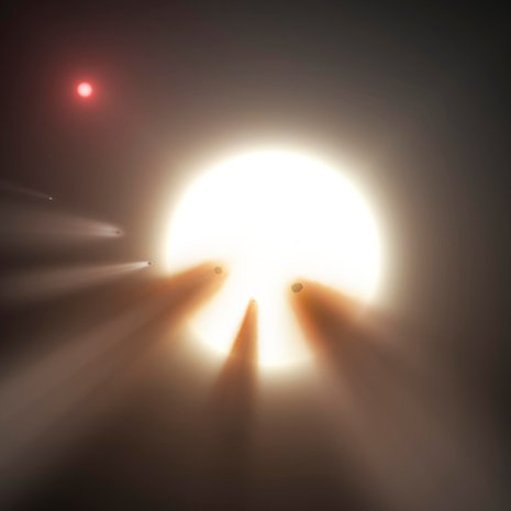 Tähteä kiertävät kiviset kappaleet riittävät luomaan vaikutelman tekemällä tehdystä rakennelmasta. Kuva: <span class="photographer">Nasa / JPL-Caltech</span>