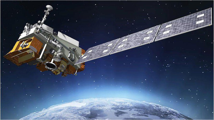 Sääsatelliitti Noaa-20 havaitsi huikean kylmyyden Tyynellämerellä kieppuvan myrskyn yläkerroksissaa. Kuva: <span class="photographer">Ball Aerospace</span>