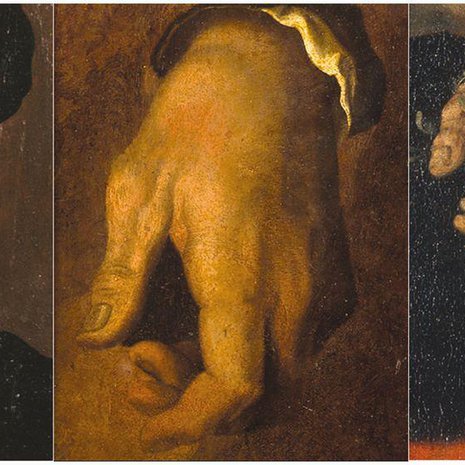 Nivelrikko näkyy Michelangelon käsissä, muun muassa peukalon tyven turvotuksessa. Kuva: <span class="photographer">The Metropolitan Museum of Art/Art Resource/Scala, Firenze</span>