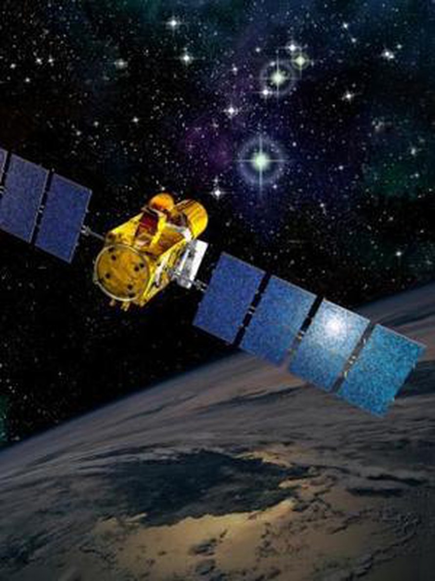 Corot-satelliitti näkee ja kuulee tähden sisimpään. Kuva: <span class="photographer">Image © CNES/illustration David Ducros</span>