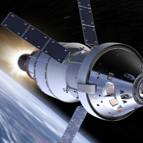 Nasan uusi miehistöalus Orion muistuttaa Apolloa mutta on sitä suurempi. Kuva: <span class="photographer">Nasa</span>
