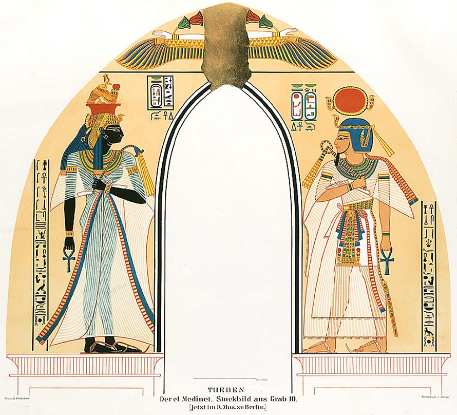 Deir el-Medina nivoutuu Egyptin loistavimpaan historiaan. Hautamaalauksiin ikuistui ylhäisön ylellinen arki. Kuva: <span class="photographer">Wikimedia Commons</span>