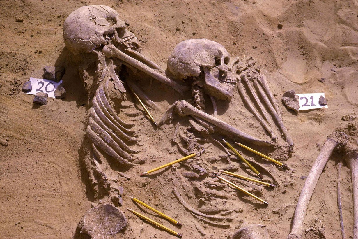 Jebel Sahabasta löytyneet vainajat paljastavat paljon elämästä tuhansia vuosia sitten. Kuva: British Museum / Reuters