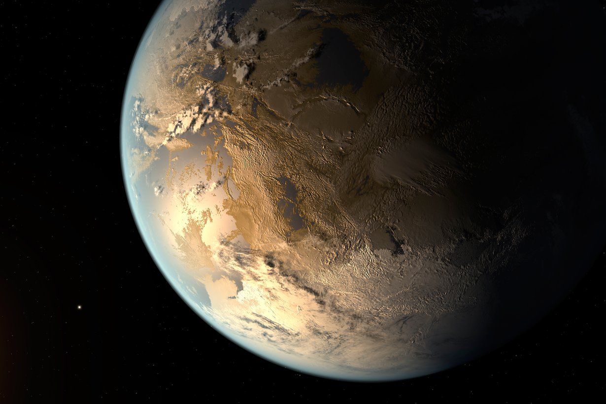 Lähikuvia eksoplaneetoista laativat vielä pitkään avaruustaiteilijat, mutta elämän merkkien etsintä edistyy pian, kun James Webb -teleskooppi alkaa nuuhkia eksomaiden ilmaa. Kuva: Nasa