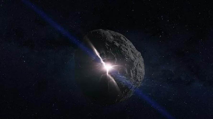 Asteroidiin iskevä ydinlataus vapauttaisi valtavasti energiaa. Taiteilijan näkemys. Kuva: <span class="photographer">Nasa</span>