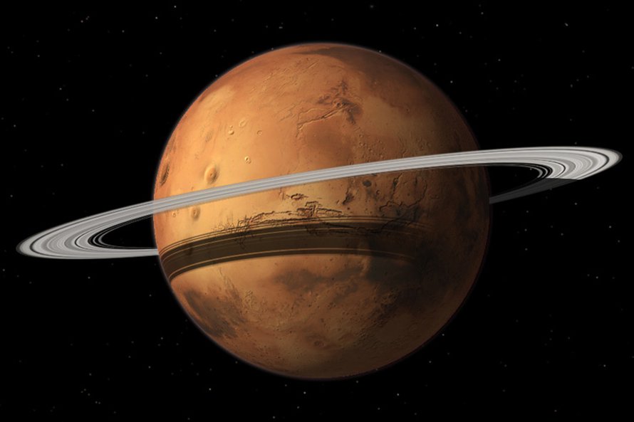 Mars saa lopulta ympärilleen renkaan. Kuva: <span class="photographer">Tushar Mittal </span>