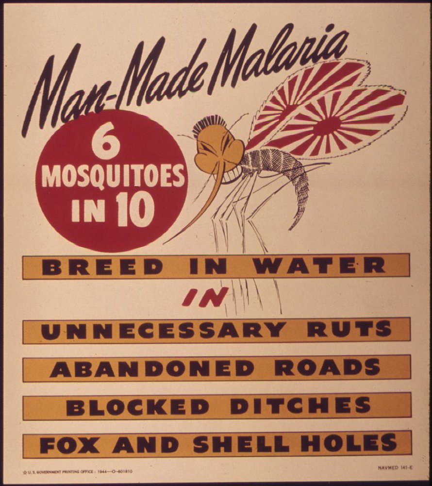 Malariavalistusta 1940-luvulta.