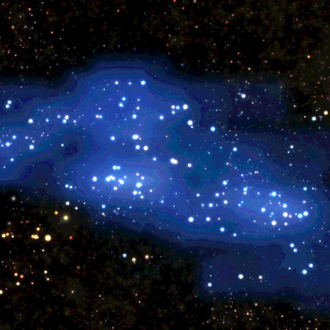 Hyperion on galaksien superjoukko universumin alkuajoilta. Kuva: <span class="photographer">ESO/L. Calçada & Olga Cucciati et al</span>