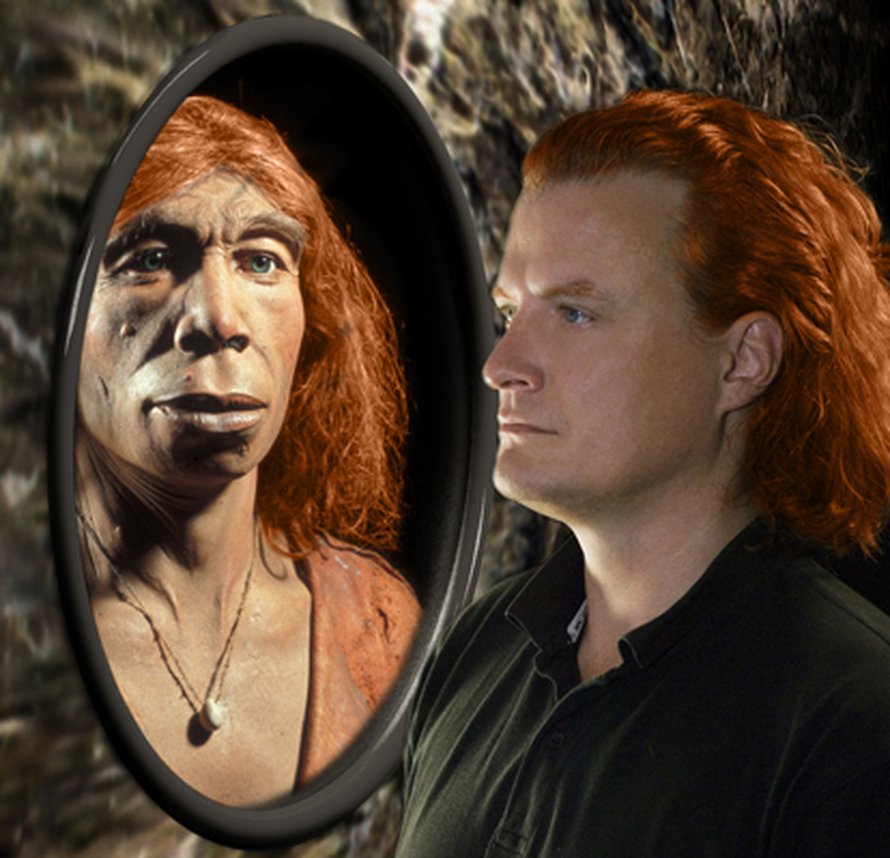 Osalla neandertalilaisista oli geenijakso, joka saattoi tuottaa nykypunatukkaisten kaltaisen pigmentin. Kuva: <span class="photographer">Michael Hofreiter and Kurt Fiusterweier/MPG EVA</span>