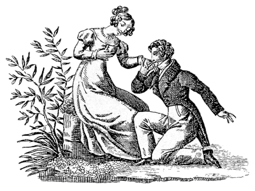 Tuntemattoman taiteilijan puukaiverrus vuodelta 1815. / Wikimedia Commons