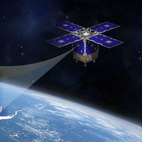 Avaruuden atomikello taiteilijan kuvittamana. Kuva: <span class="photographer">Nasa.</span>