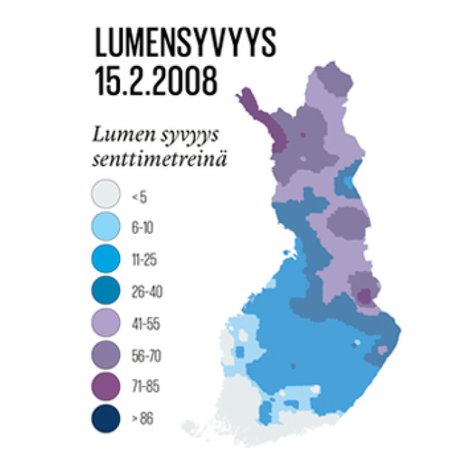 Talvi oli vähäluminen. Kuvitus Hanna Härkälä