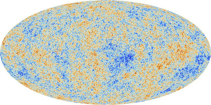 Alkuräjähdyksen jälkeen painovoimakentän suunnattomaan symmetriaan kätkeytyi koko kosmoksen järjestys ja työkyky. Kuva: <span class="photographer">ESA/Planck Collaboration</span>
