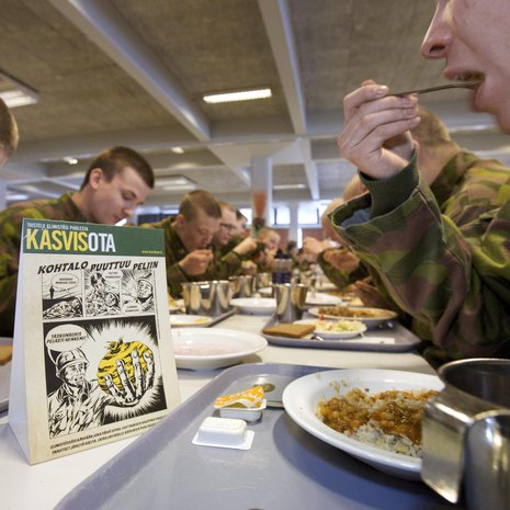Suomen varuskunnissa on ollut ennenkin kasviskampanjoita. Kuva: <span class="photographer">Kai Tirkkonen</span>