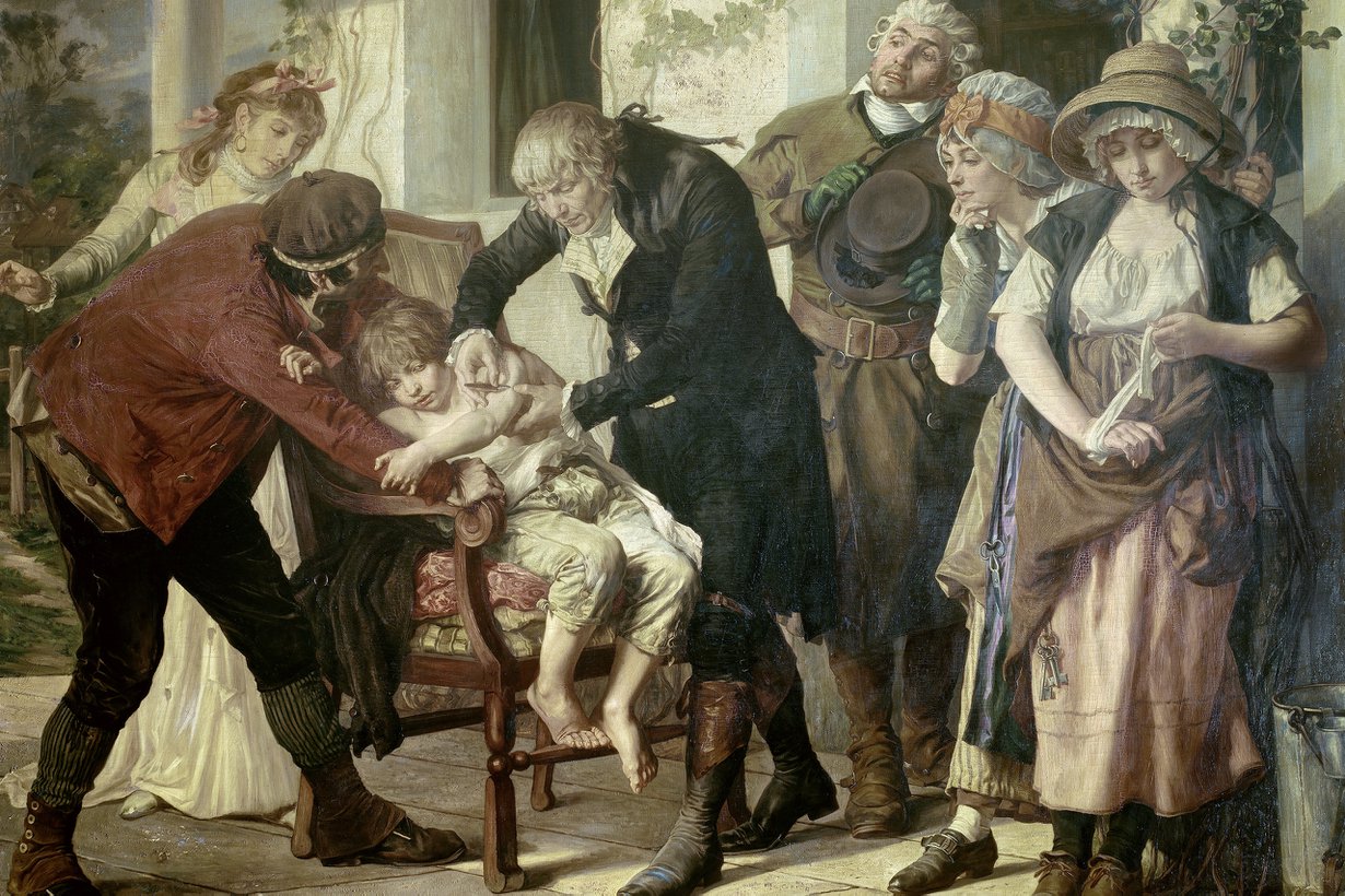 Ensimmäisen rokotuksen antoi Edward Jenner 1796. Kuva: Getty Images