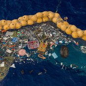 Jätekirjo haavissa on suuri. Kuva: <span class="photographer">The Ocean Cleanup</span>